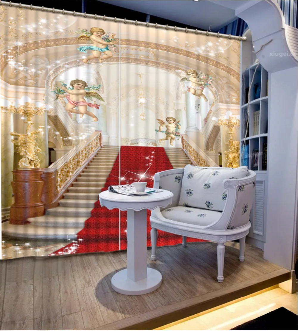 Home Bedroom Decoration 3D Curtain European Staircase Red Carpet Curtains For Bedroom Blackout Shade Window Curtains
Home Bedroom Decoration 3D Curtain European Staircase Red Carpet Curtains For Bedroom Blackout Shade Window Curtains