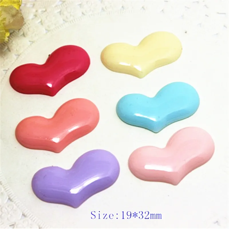 20pcs 19*32mm mix colors resin heart flatback cabochon for DIY decorative craft scrapbooking
20pcs 19*32mm mix colors resin heart flatback cabochon for DIY decorative craft scrapbooking