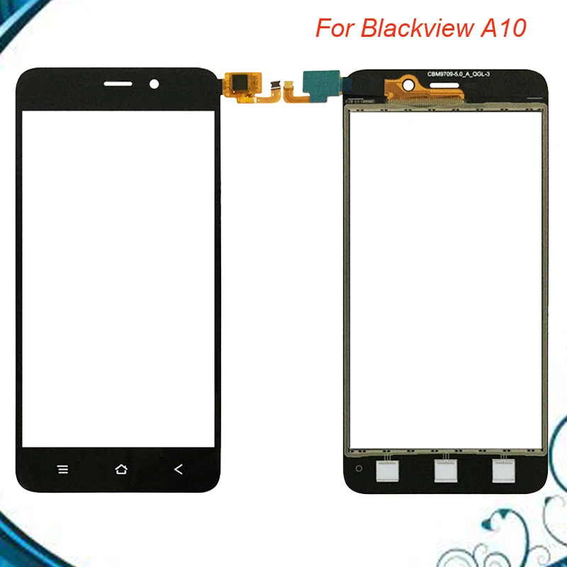 Черный белый цвет для BlackView A10 сенсорный экран сенсорная панель с объективом