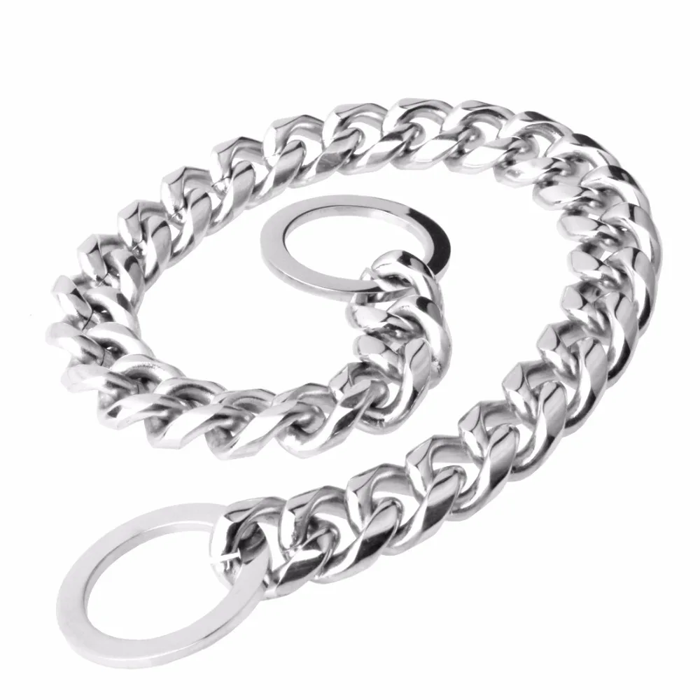 Dog Chain 12-32 Inch Silver Color 316L Stainless Steel Dog Chain Collar Walking Safety For Small dogs 15mm Wide
Dog Chain 12-32 Inch Silver Color 316L Stainless Steel Dog Chain Collar Walking Safety For Small dogs 15mm Wide