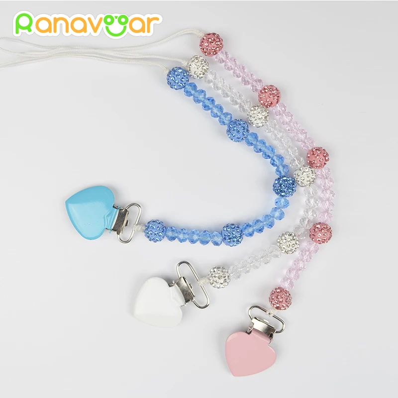 Crystal Baby Pacifier Clips Soother Holder Anti Folder Pacifier Clip Chain Dummy Nipple Holder Baby Feeding Accessories
Crystal Baby Pacifier Clips Soother Holder Anti Folder Pacifier Clip Chain Dummy Nipple Holder Baby Feeding Accessories