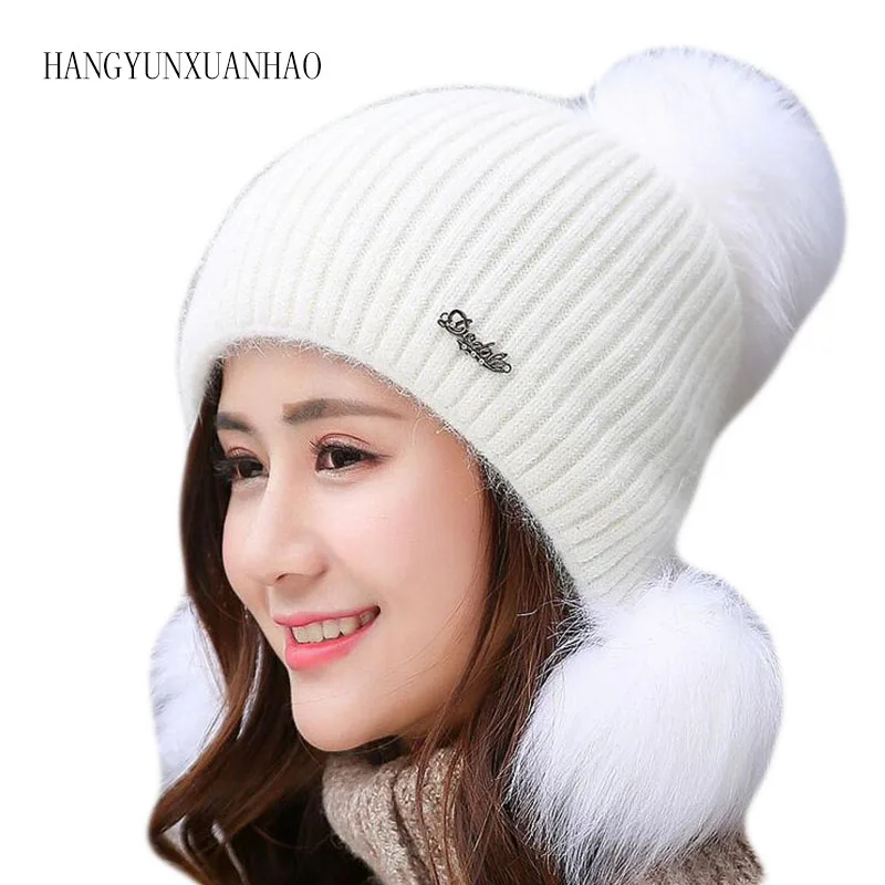 Winter Women Wool Beanies Skullies Femme Ear Flap Warm Pompom Hats For Girls Bonnet Autumn Caps Gorros Cute Fashion
Winter Women Wool Beanies Skullies Femme Ear Flap Warm Pompom Hats For Girls Bonnet Autumn Caps Gorros Cute Fashion