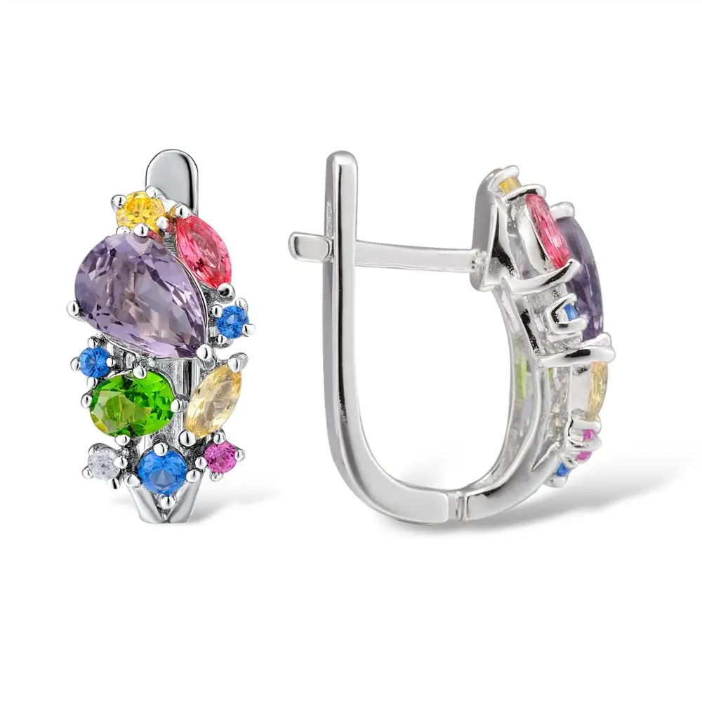 SANTUZZA Silver Jewelry Sets For Women Mutil-Color Stones White CZ Earrings Ring Set 925 Sterling Silver Party Fashion Jewelry
SANTUZZA Silver Jewelry Sets For Women Mutil-Color Stones White CZ Earrings Ring Set 925 Sterling Silver Party Fashion Jewelry