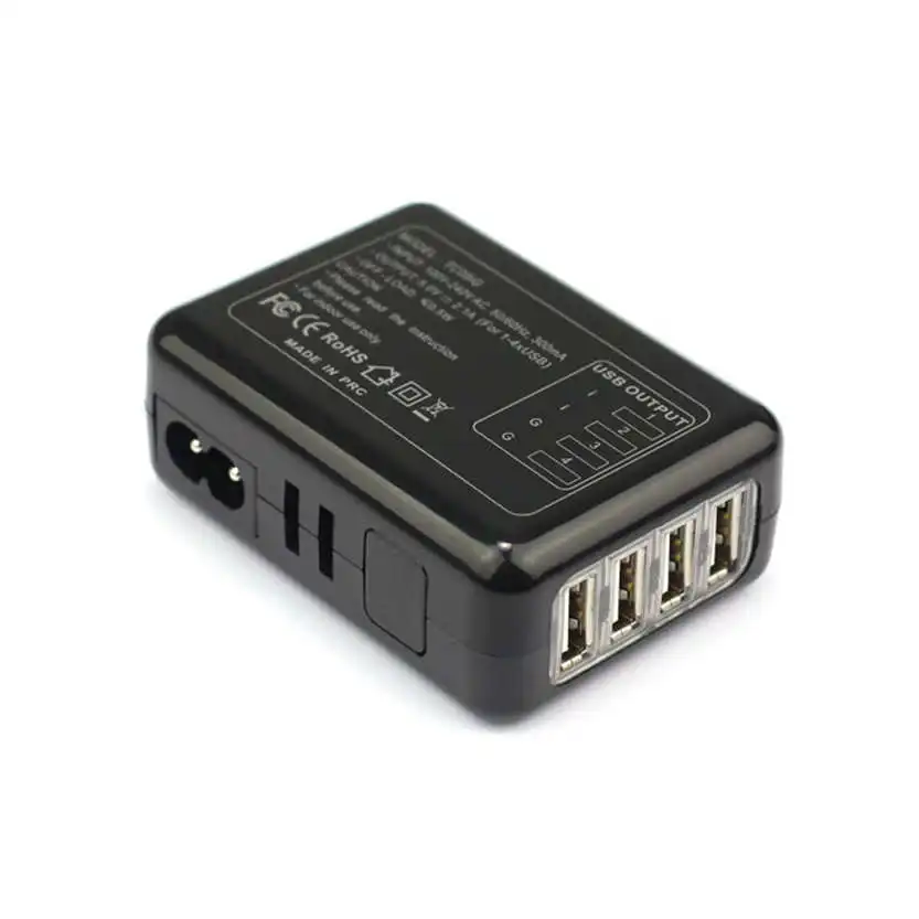 Del EU Plug 4 порта USB настенное зарядное устройство адаптер для iPhone 5S iPad Samsung HTC Apr19|4 port