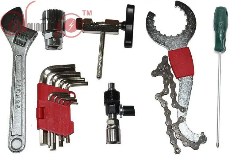 RisunMotor Ebike Conversion Tool Kits Repair Tools Set Wrench+Chain Rivet Remover+Puller+Freewheel Remover+Screwdriver
RisunMotor Ebike Conversion Tool Kits Repair Tools Set Wrench+Chain Rivet Remover+Puller+Freewheel Remover+Screwdriver
