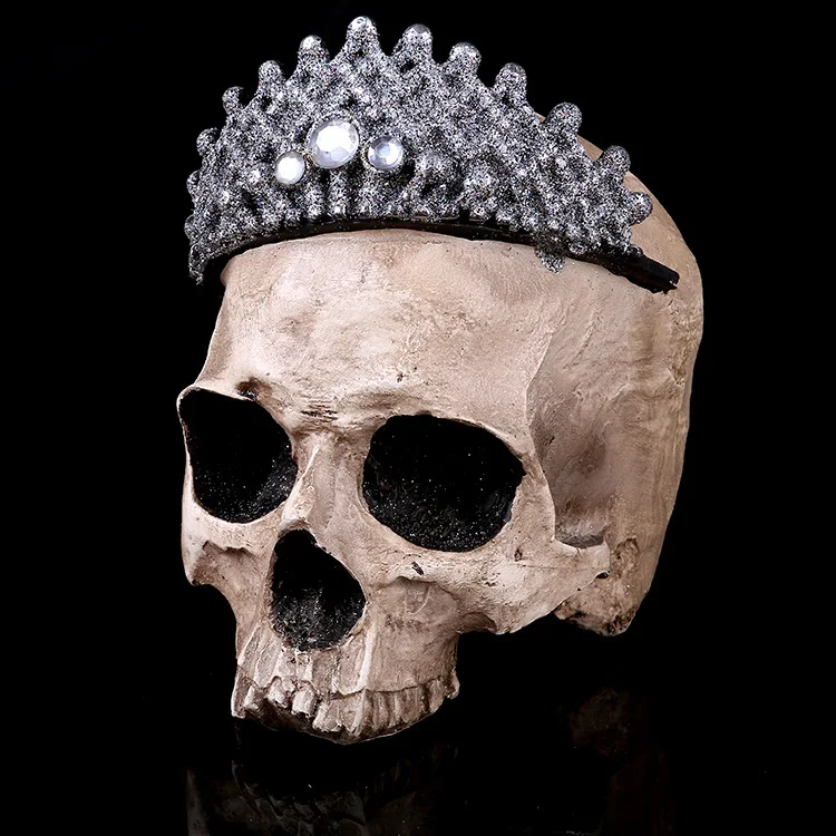 Crown Skull Head 1:1 Life Size Hand Made Decoration Collection Home Decor High Quality Crystal Cranium Skull Model Halloween
Crown Skull Head 1:1 Life Size Hand Made Decoration Collection Home Decor High Quality Crystal Cranium Skull Model Halloween