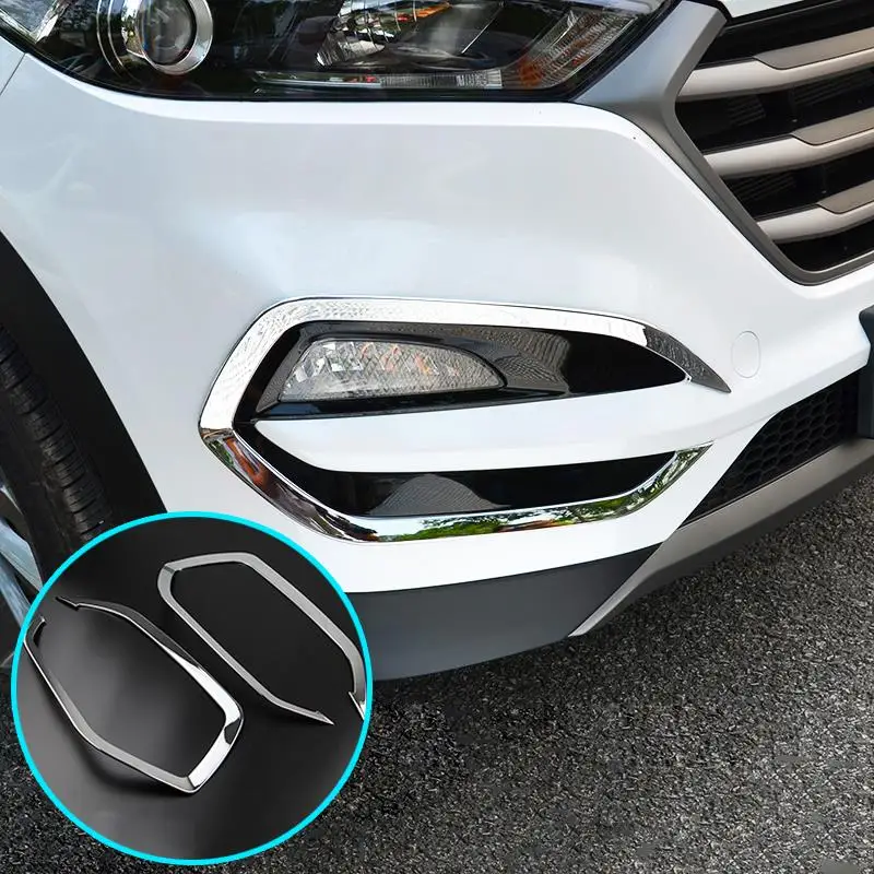 Для hyundai Tucson 2015 2016 2017 передняя фара туман светильник тумана лампа хромированная