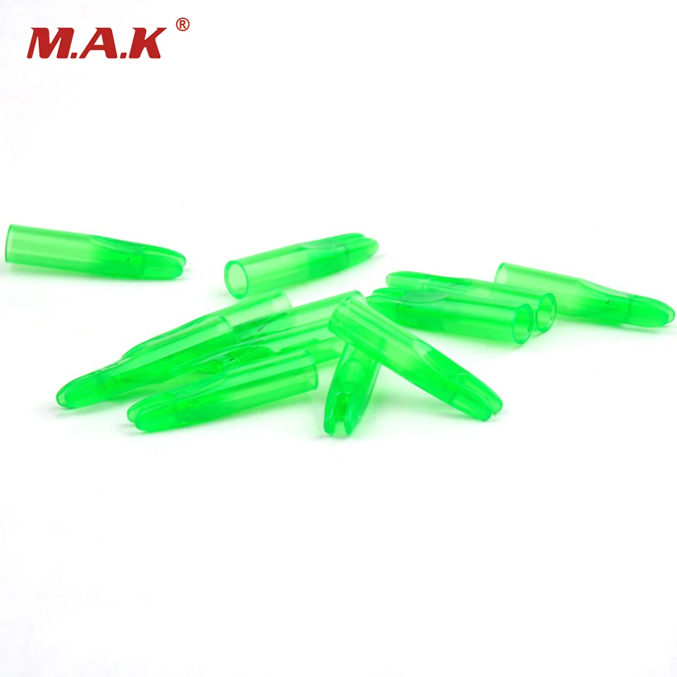 50pcs/pack Green Arrow Plastic Nocks for Carbon and Fiberglass Arrow Fit for Outer diameter 6 mm Arrow Shaft
50pcs/pack Green Arrow Plastic Nocks for Carbon and Fiberglass Arrow Fit for Outer diameter 6 mm Arrow Shaft