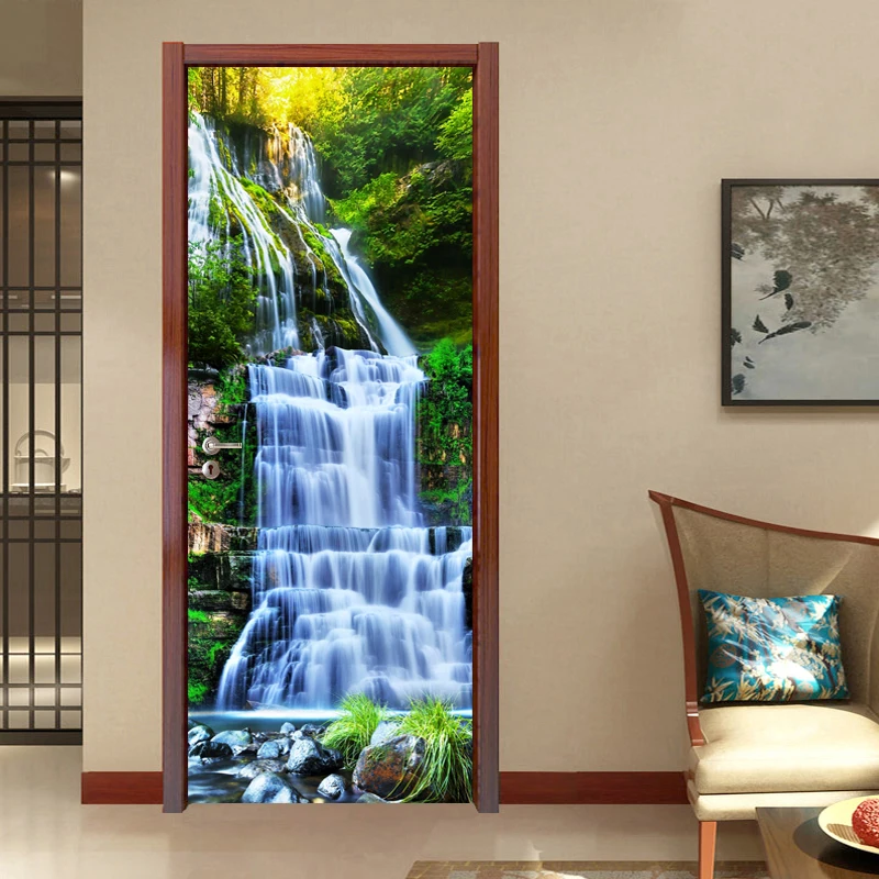 Waterfall Lake Nature Landscape Large Murals Creative DIY 3D Door Sticker PVC Self-adhesive Room Door Decoration Mural Wallpaper
Waterfall Lake Nature Landscape Large Murals Creative DIY 3D Door Sticker PVC Self-adhesive Room Door Decoration Mural Wallpaper