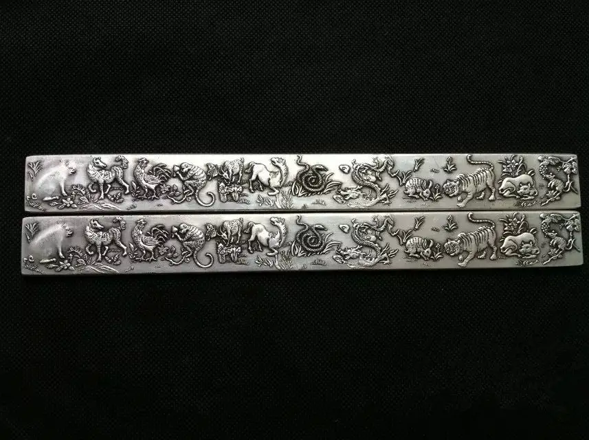 Four treasures cupronickel pressure bar silver plated paper weight Chinese zodiac for
Four treasures cupronickel pressure bar silver plated paper weight Chinese zodiac for