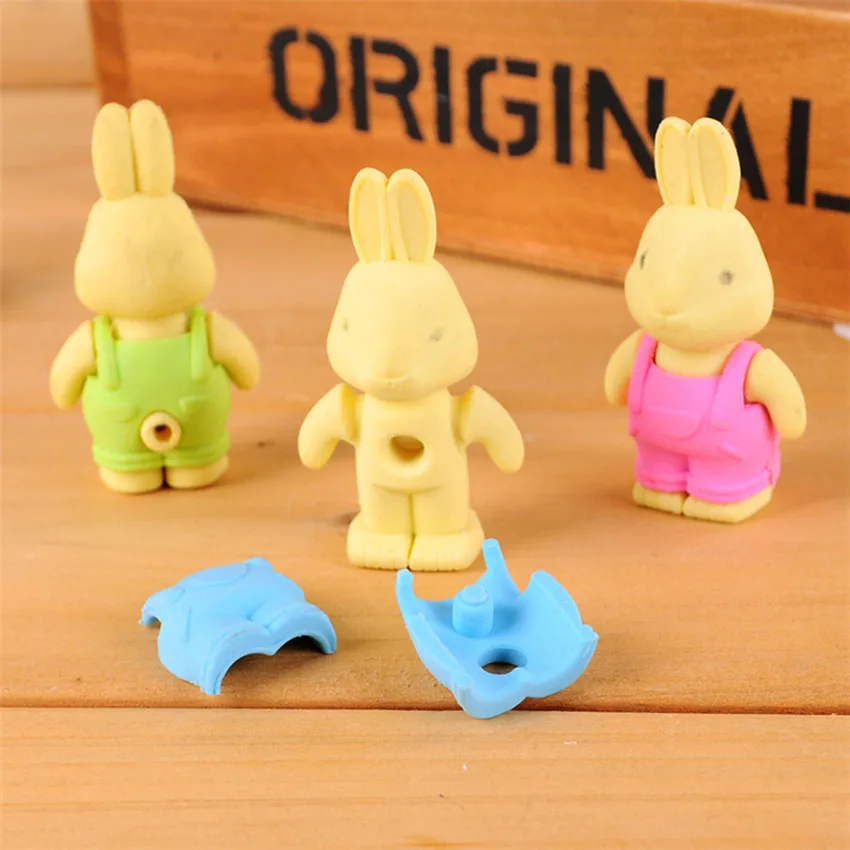3D Kawaii Bib Pants Dressed Rabbit Eraser Rubber Pencil Erasers Non-Toxic Student Stationery School Rewards Office Supplies new
3D Kawaii Bib Pants Dressed Rabbit Eraser Rubber Pencil Erasers Non-Toxic Student Stationery School Rewards Office Supplies new