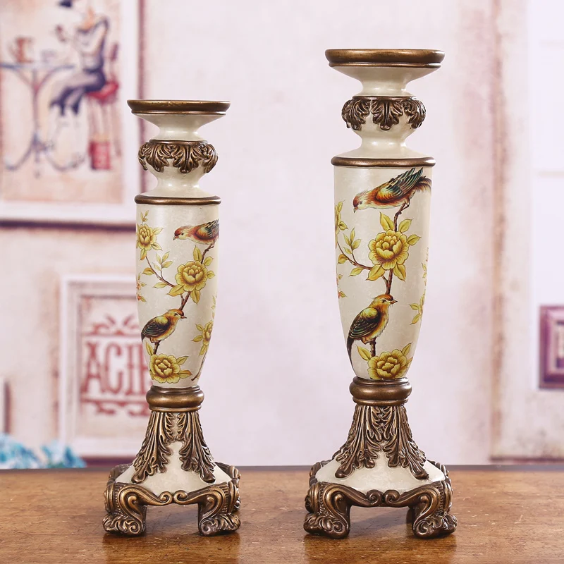 American country Candlestick ornaments exquisite soft decorations and European style garden Home Furnishing living room
American country Candlestick ornaments exquisite soft decorations and European style garden Home Furnishing living room