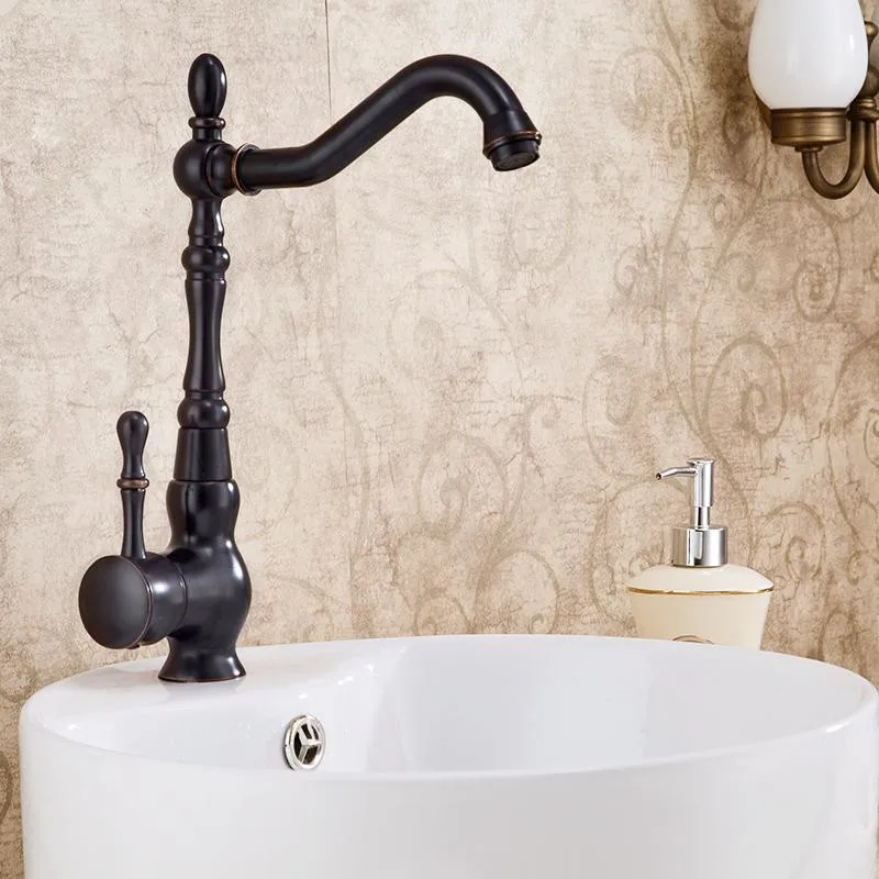 Kitchen Faucet Oil Rubbed Black Bronze Swivel Singe Handle Bathroom Basin Kitchen Deck Mounted Sink Mixer Tap Torneira de Cozinh
Kitchen Faucet Oil Rubbed Black Bronze Swivel Singe Handle Bathroom Basin Kitchen Deck Mounted Sink Mixer Tap Torneira de Cozinh