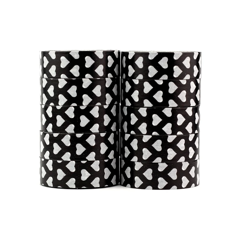 High quality 10pcs/lot Cute Black and White Hearts Washi Tapes DIY Decor Scrapbook Planner Adhesive Masking Tape Cute Stationery
High quality 10pcs/lot Cute Black and White Hearts Washi Tapes DIY Decor Scrapbook Planner Adhesive Masking Tape Cute Stationery