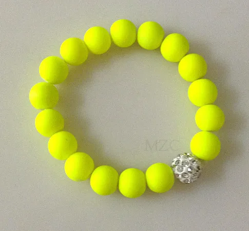 Can Choose Color Yellow WFS Neon Fluorescence Candy Color Beads Disco crystal Bracelet Ball Stand Stretch Bracelets
Can Choose Color Yellow WFS Neon Fluorescence Candy Color Beads Disco crystal Bracelet Ball Stand Stretch Bracelets