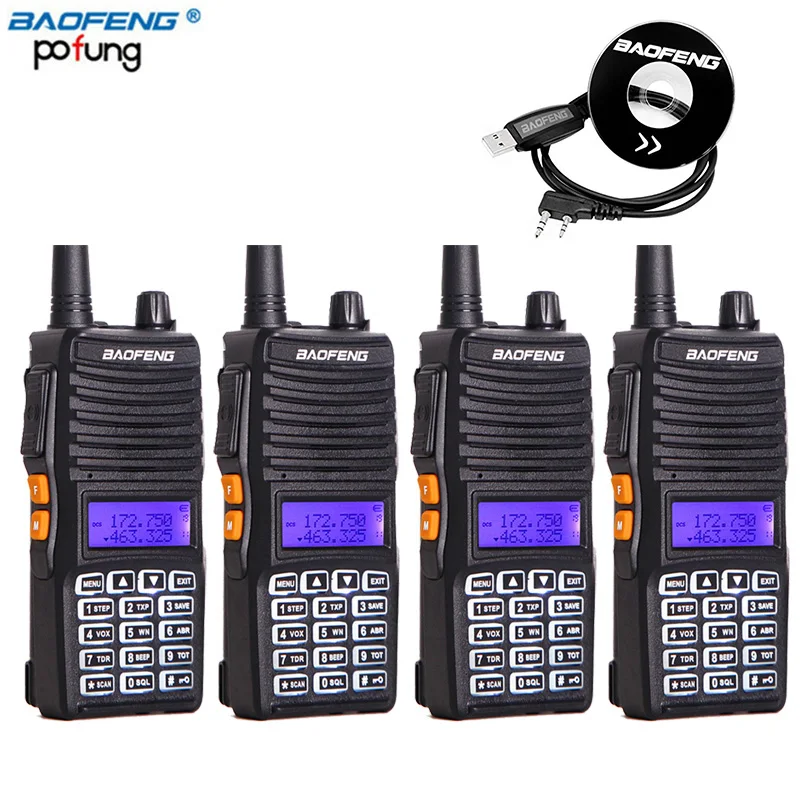 Рация Baofeng UV 82(II) 8 Вт/4 Вт/1 Вт два диапазона 136 174/400 520 МГц настоящий двустороннее