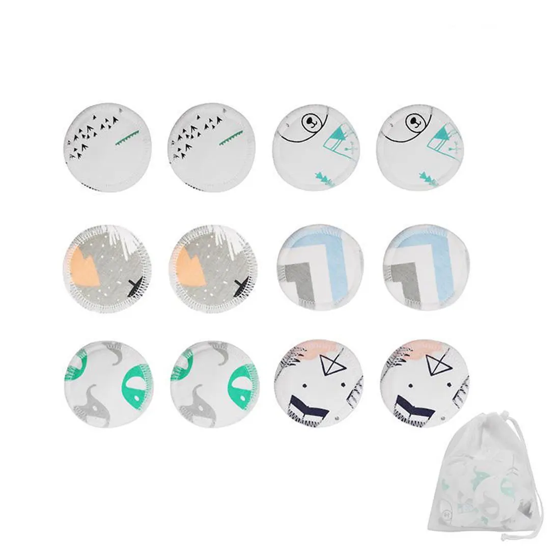 12Pcs Cartoon Reusable Cotton Pad Makeup Facial Remover Double layer Wipe Pads Nail Art Cleaning Pads Washable With Laundry Bag
12Pcs Cartoon Reusable Cotton Pad Makeup Facial Remover Double layer Wipe Pads Nail Art Cleaning Pads Washable With Laundry Bag