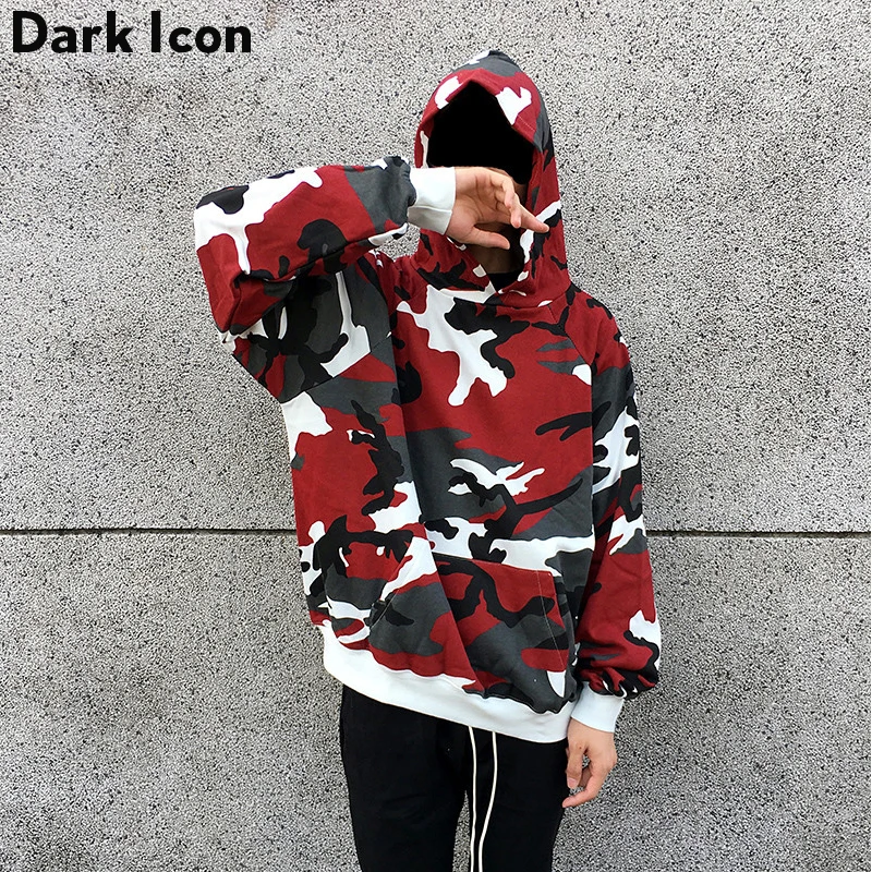 DARK ICON Terry Material Loose Style Camouflage Men's Hoodies 2019 Autumn Hip Hop Hoodie Men Cotton 4 Colors
DARK ICON Terry Material Loose Style Camouflage Men's Hoodies 2019 Autumn Hip Hop Hoodie Men Cotton 4 Colors