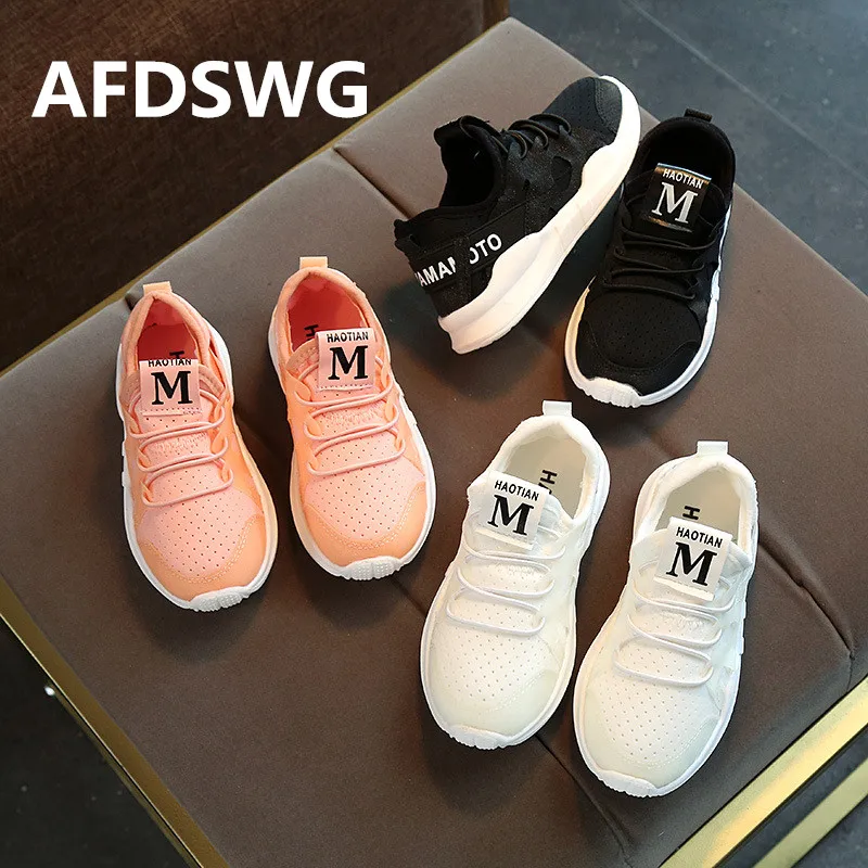 AFDSWG белая дышащая детская спортивная обувь для мальчиков розовые модные
