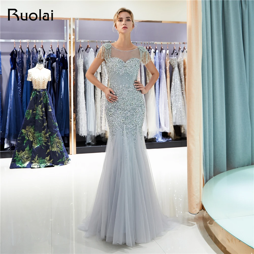 New Arrival Evening Dresses 2019 Tassels Heavy Beaded Mermaid Prom Dress 2019 Evening Party Gown Robe de Soiree SQ9
New Arrival Evening Dresses 2019 Tassels Heavy Beaded Mermaid Prom Dress 2019 Evening Party Gown Robe de Soiree SQ9