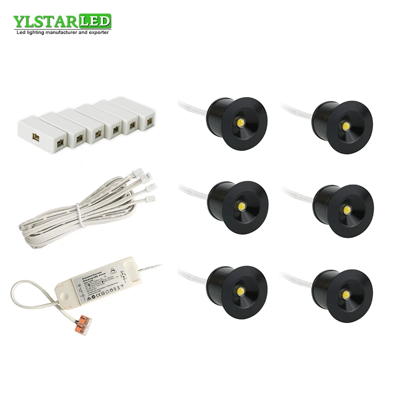 YLSTAR Бесплатная доставка AC85-265V утопленный 6x3 Вт Мини светодиодный прожектор набор