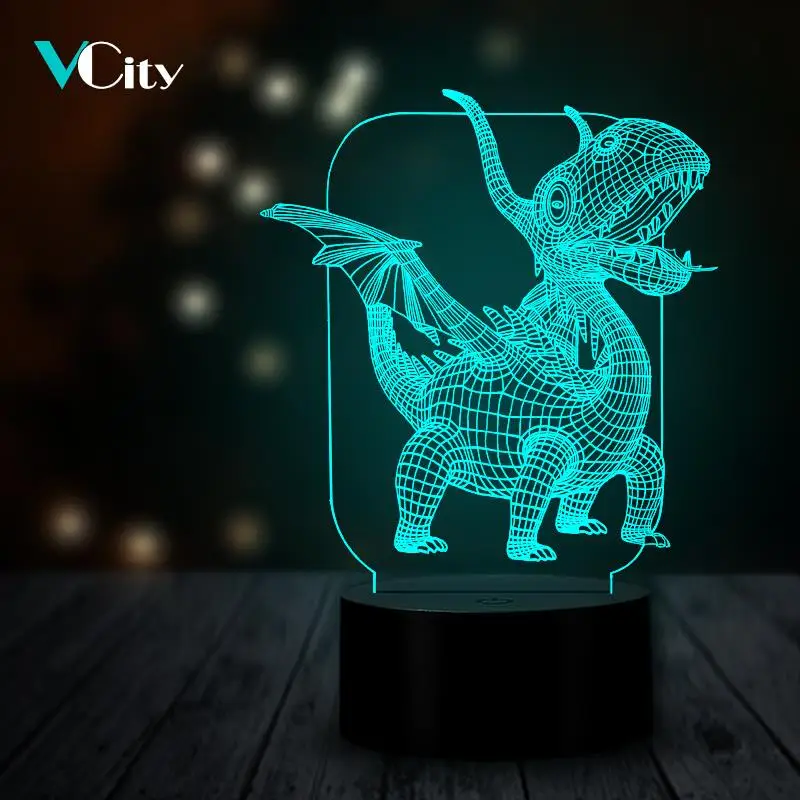 VCity Pterosaur Dargon 3D Lamp LED USB Illusion Night Light Multicolor Touch Remote Luminaria Christmas Table Desk Decor
VCity Pterosaur Dargon 3D Lamp LED USB Illusion Night Light Multicolor Touch Remote Luminaria Christmas Table Desk Decor