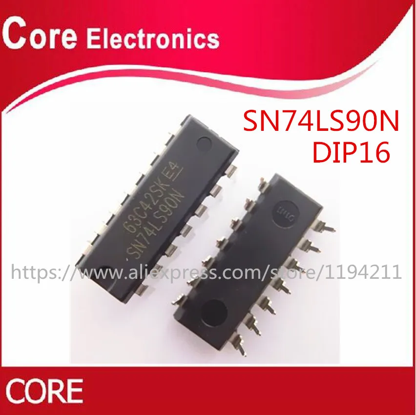 100 шт./лот SN74LS90N SN74LS90 74LS90 IC DIP14 лучшее качество|Интегральные схемы| |