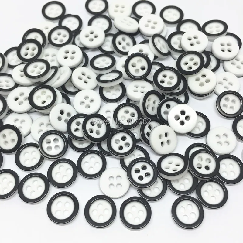 100Pcs 8mm Round Resin Buttons Black/White 4 Holes Sewing Button Accessories Embellishments Scrapbooking
100Pcs 8mm Round Resin Buttons Black/White 4 Holes Sewing Button Accessories Embellishments Scrapbooking