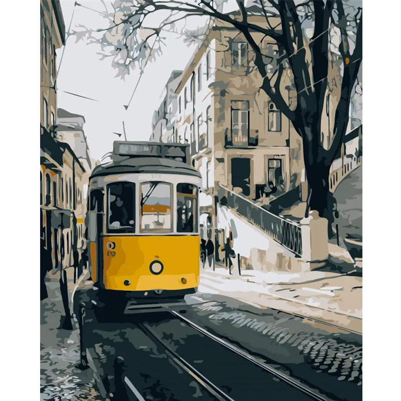 Yellow bus Landscape DIY Digital Painting By Number Modern Wall Art Canvas Painting Christmas Gift Room Decor 40x50cm
Yellow bus Landscape DIY Digital Painting By Number Modern Wall Art Canvas Painting Christmas Gift Room Decor 40x50cm