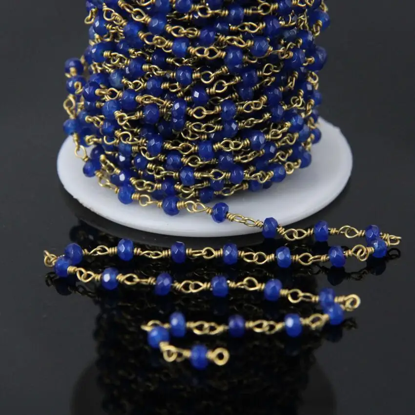 3x4mm,Drak Blue Malaysia Jades Faceted Rondelle bead Rosary Chain,Fashion Jaspers Abacus beads Link Brass Wire Wrapped Chains
3x4mm,Drak Blue Malaysia Jades Faceted Rondelle bead Rosary Chain,Fashion Jaspers Abacus beads Link Brass Wire Wrapped Chains