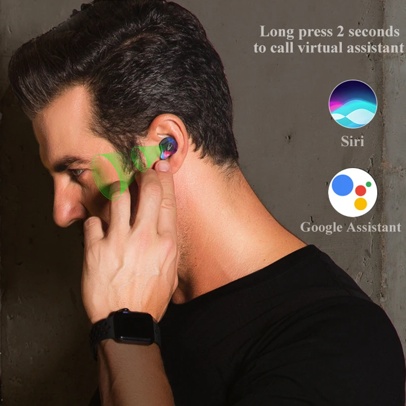 Professional Twins Mini 3D Stereo Sound Bluetooth Earphone Invisible True Wireless Waterproof Sport Earbuds with Power bank
Professional Twins Mini 3D Stereo Sound Bluetooth Earphone Invisible True Wireless Waterproof Sport Earbuds with Power bank