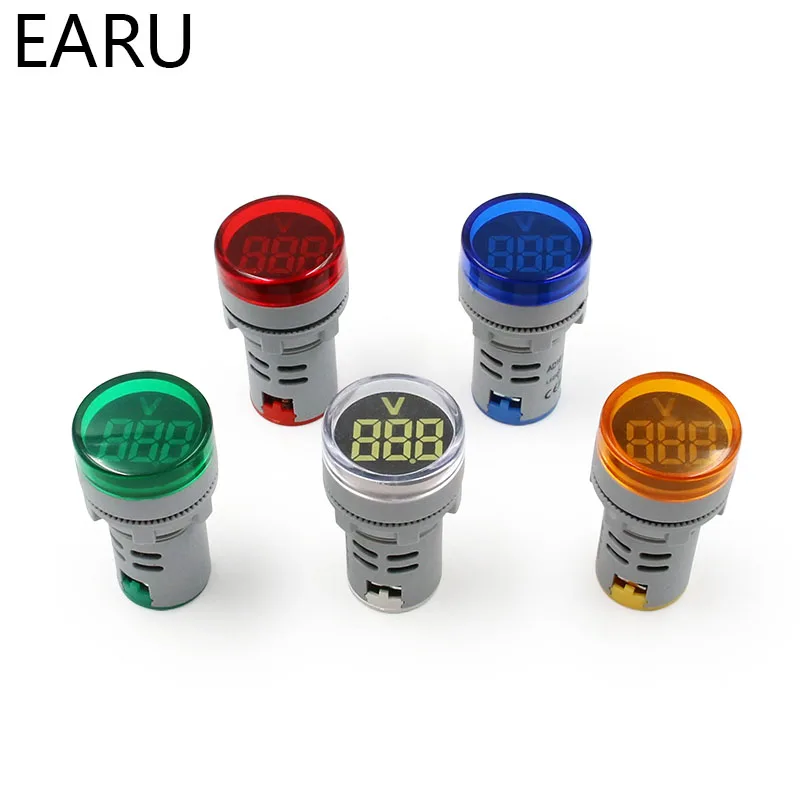 DIY Mini Digital Voltmeter 22mm Round AC 12-500V Volt Voltage Tester Meter Monitor Power LED Indicator Pilot Lamp Light Display
DIY Mini Digital Voltmeter 22mm Round AC 12-500V Volt Voltage Tester Meter Monitor Power LED Indicator Pilot Lamp Light Display