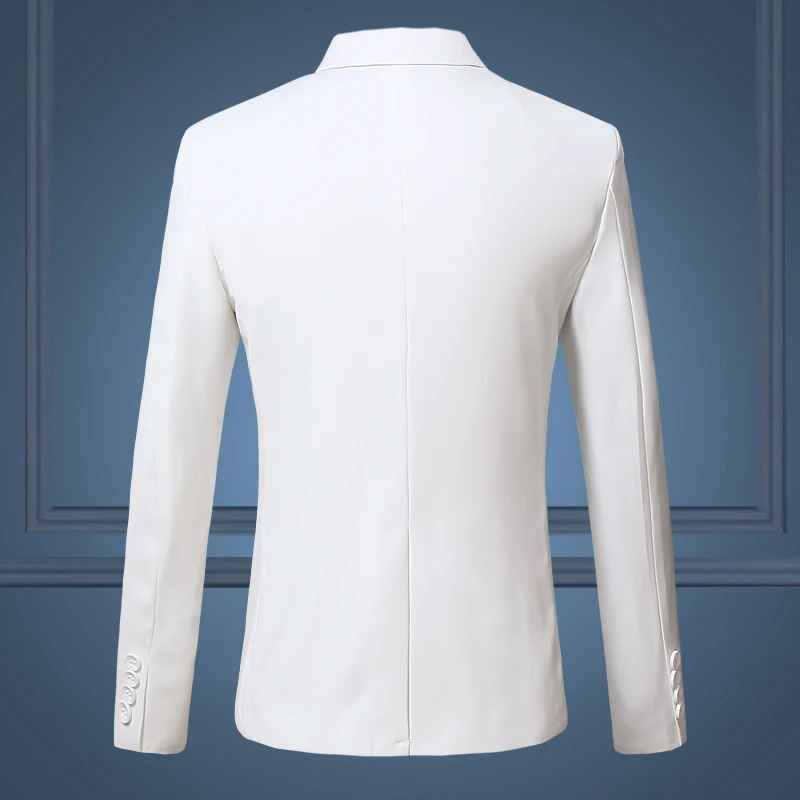 2018 Spring and Autumn Large Size Men's Casual Flow of Pure Color Blazers Men, High Quality Gentleman Men Slim Casual White Suit
2018 Spring and Autumn Large Size Men's Casual Flow of Pure Color Blazers Men, High Quality Gentleman Men Slim Casual White Suit