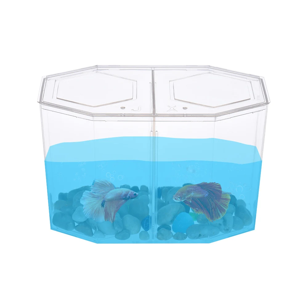 Аквариумный мини аквариум Настольный Betta Box сборщик дом с разделителем