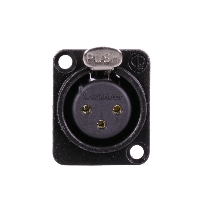 100pcs R XLR connector Black Plated 3pin XLR Female jack panel mount connector audio jack speaker plug Wholesale
100pcs R XLR connector Black Plated 3pin XLR Female jack panel mount connector audio jack speaker plug Wholesale