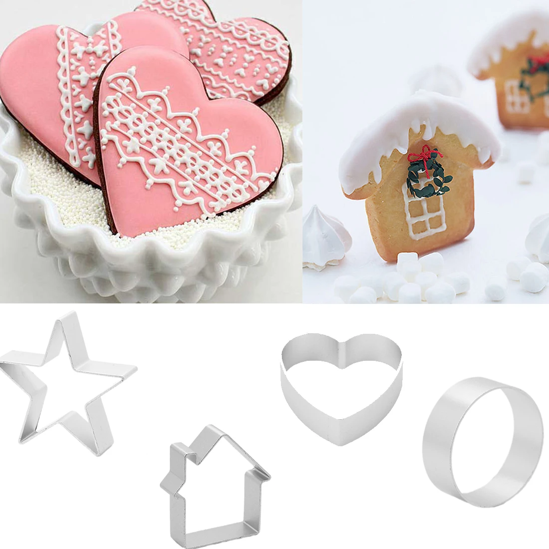 Christmas Cookie Cutter Kitchen Baking Stainless Steel Cut Candy Biscuit Mold Cooking Tools Metal Cutters Mould Cookie Stamp
Christmas Cookie Cutter Kitchen Baking Stainless Steel Cut Candy Biscuit Mold Cooking Tools Metal Cutters Mould Cookie Stamp