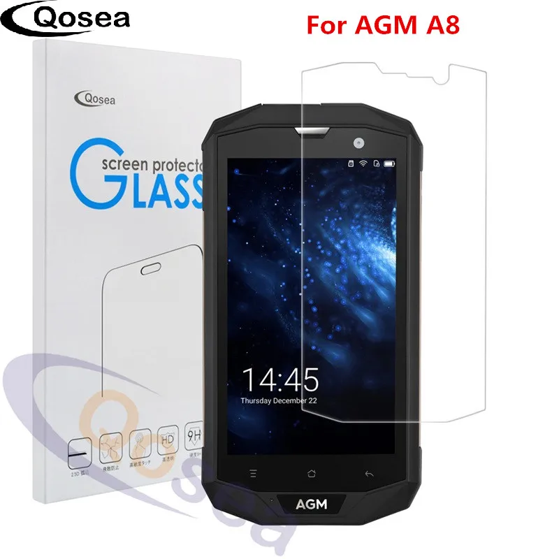 Qosea закаленное Стекло для AGM A8 Экран защитная пленка 9 H ультра ясный анти