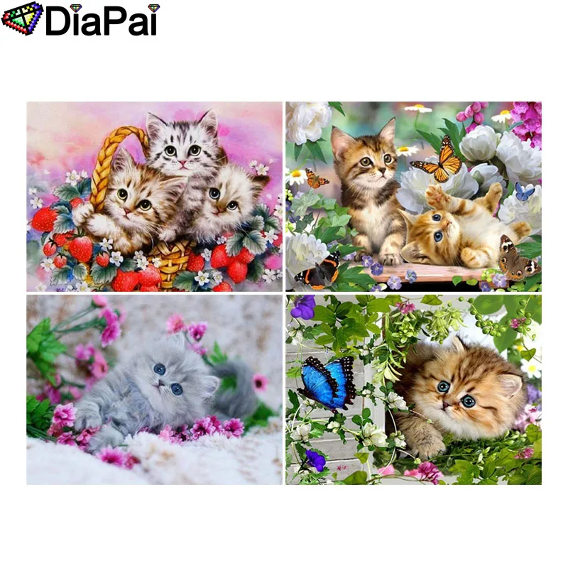 DIAPAI 5D DIY Diamond Painting 100% Full Square/Round Drill "Animal cat flower" 3D Embroidery Cross Stitch Home Decor
DIAPAI 5D DIY Diamond Painting 100% Full Square/Round Drill "Animal cat flower" 3D Embroidery Cross Stitch Home Decor