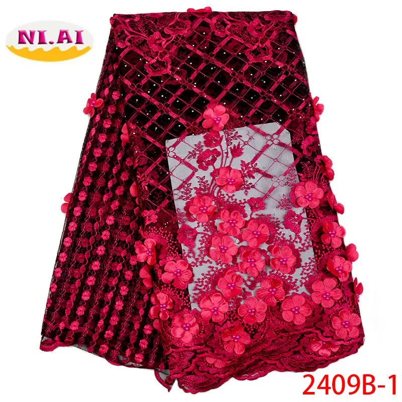 African Beaded 3D Tulle Lace Fabric 2019 African French Lace Fabric High Quality Nigerian Embroidery Tulle French Lace XY2409B-1
African Beaded 3D Tulle Lace Fabric 2019 African French Lace Fabric High Quality Nigerian Embroidery Tulle French Lace XY2409B-1