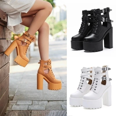 The new European and American style singer waterproof platform 15CM Roman shoes nightclub muffin bottom high-heeled stage shoes.
The new European and American style singer waterproof platform 15CM Roman shoes nightclub muffin bottom high-heeled stage shoes.