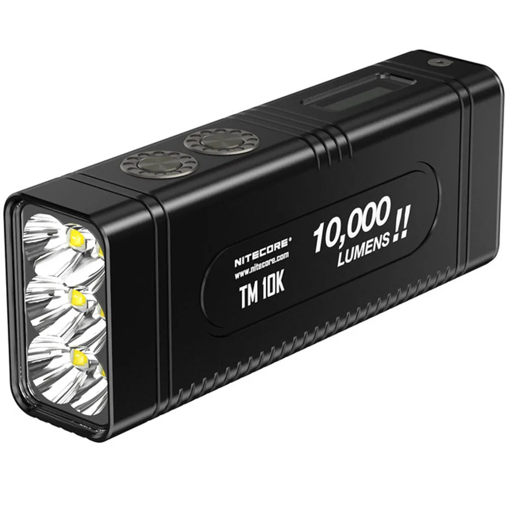 Перезаряжаемый фонарик NITECORE TM10K Tiny Monster 6 CREE XHP35 HD max 10000 люмен светодиодный экран 288