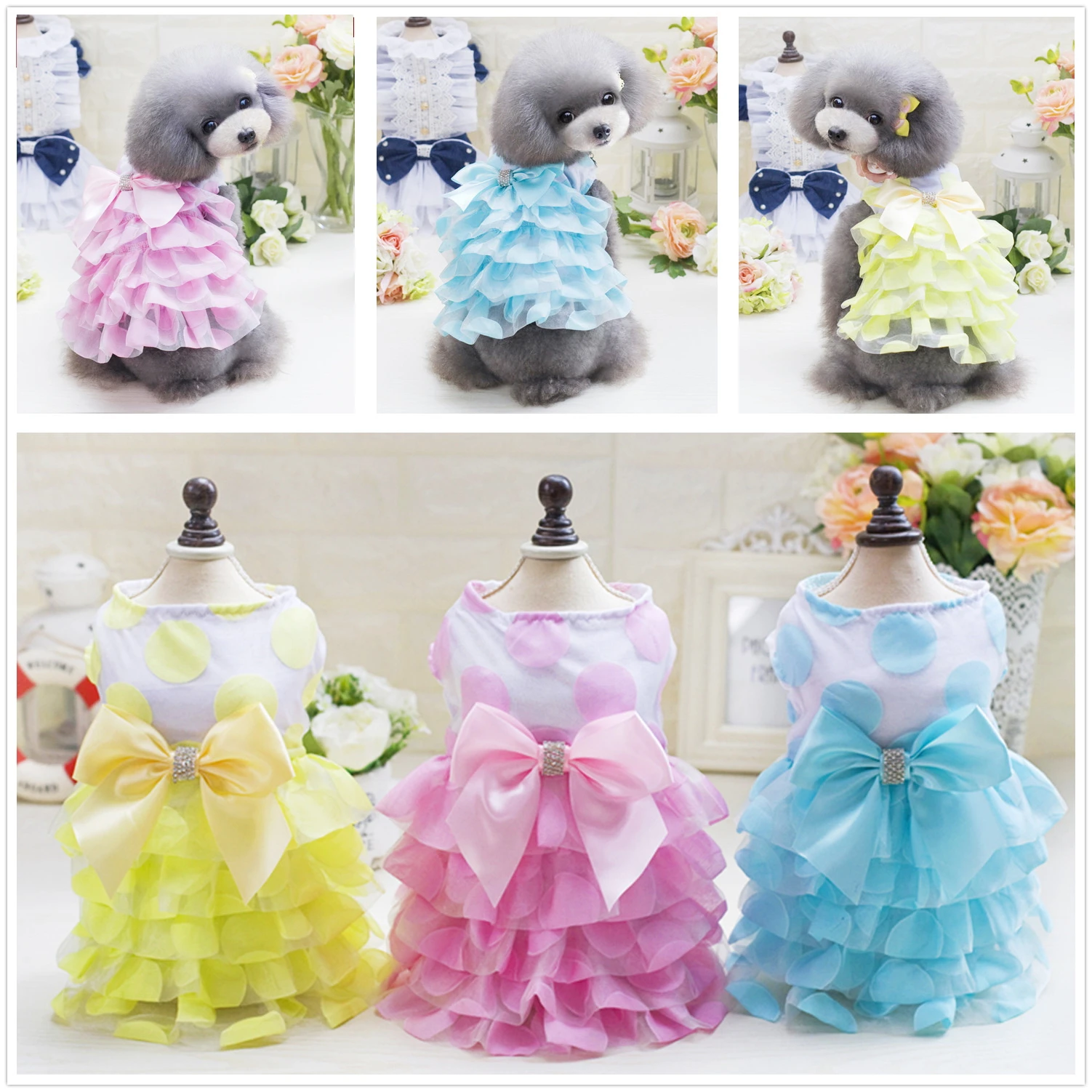 Summer Pet Princess Dog Coat Dress Petticoat Clothing Fashion Pets Skirt Solid Color Cat Clothes Small Dog Bulldog Jacket
Summer Pet Princess Dog Coat Dress Petticoat Clothing Fashion Pets Skirt Solid Color Cat Clothes Small Dog Bulldog Jacket