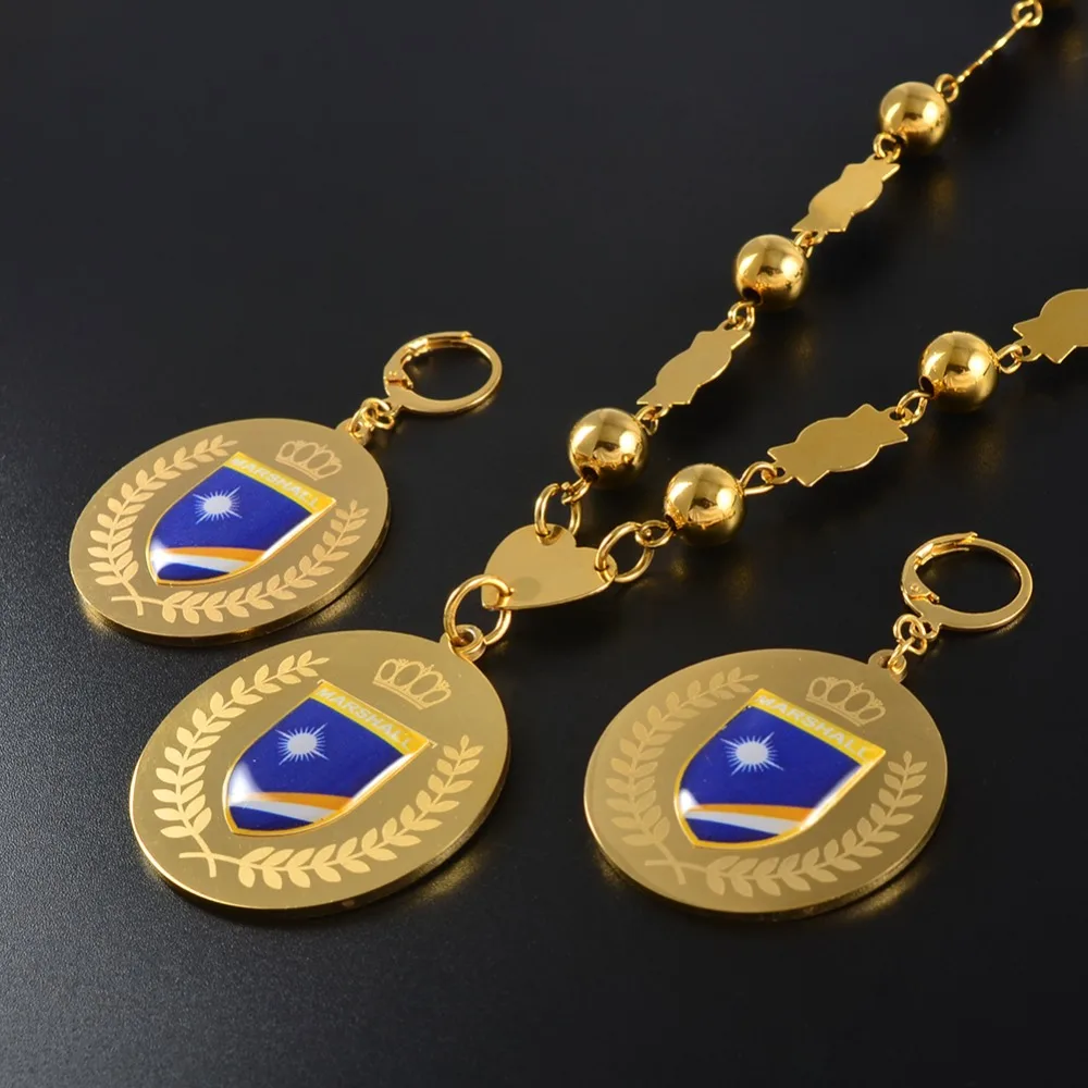 Anniyo Marshall Jewelry sets Flag Pendant & Big Earrings Round Ball Beads Chain Necklaces Marshallese Jewellery #071721
Anniyo Marshall Jewelry sets Flag Pendant & Big Earrings Round Ball Beads Chain Necklaces Marshallese Jewellery #071721