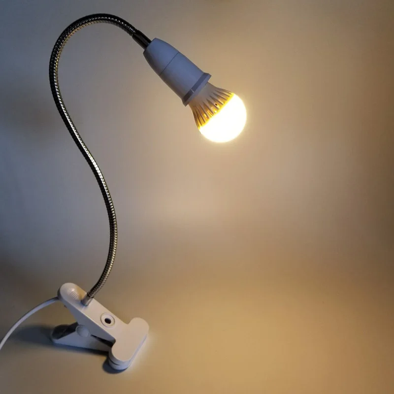 360 Degrees Flexible Lamp Holder Clip E27 Table Desk LED Lamp Book Lights holder Base with On Off Switch LED Light EU plug
360 Degrees Flexible Lamp Holder Clip E27 Table Desk LED Lamp Book Lights holder Base with On Off Switch LED Light EU plug