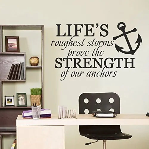 Life's Roughest For Storms Prove The Strength Of Our Anchors Home Decor Poster Wall Art Nursery Bedroom Soccer Sticker M187
Life's Roughest For Storms Prove The Strength Of Our Anchors Home Decor Poster Wall Art Nursery Bedroom Soccer Sticker M187