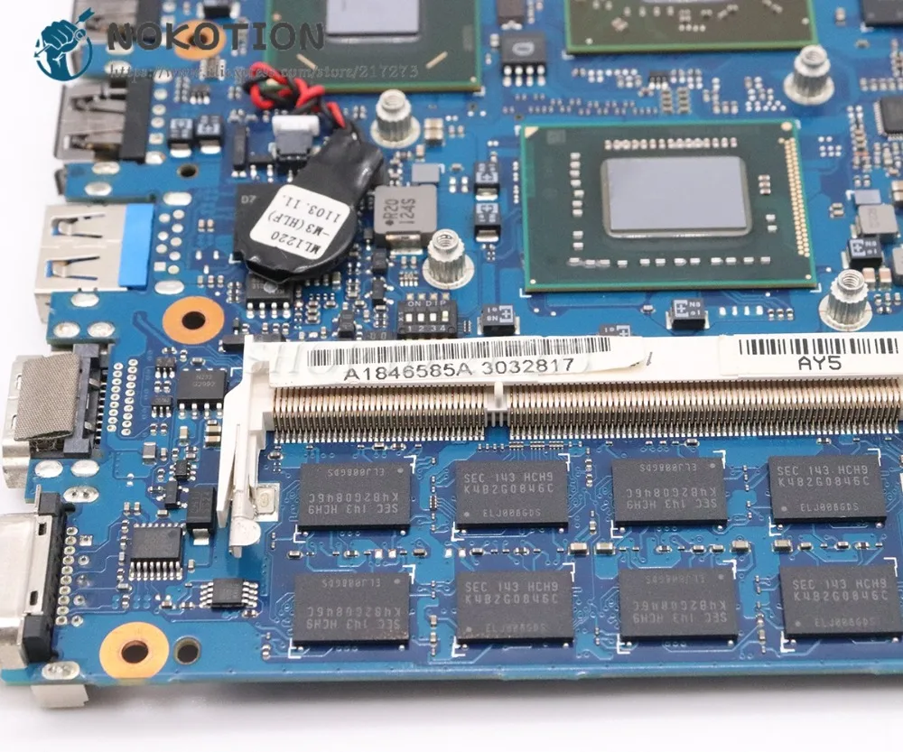 NOKOTION A1846585A материнская плата для SONY VPCSB VPCSA VPCSD Pcg-41213w VPCSC MBX-237 основная I7-2640M CPU HD6630M 4