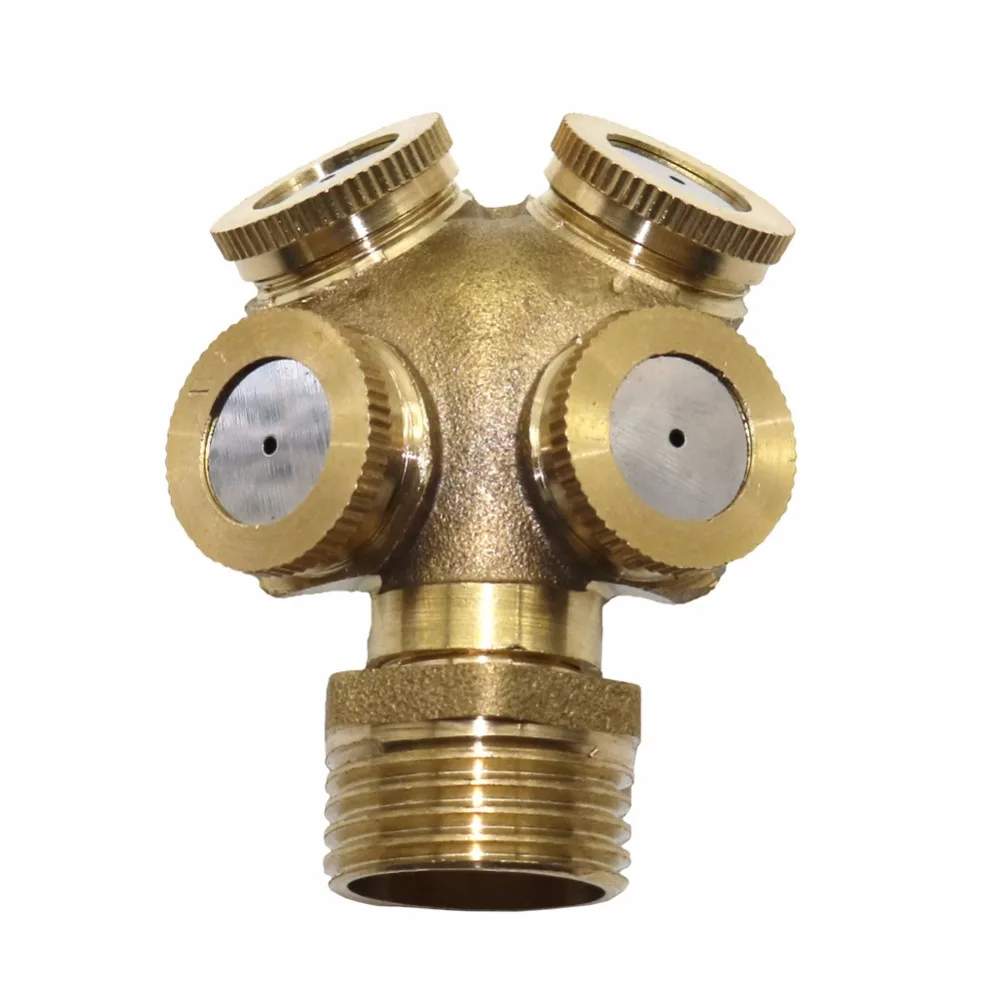 5 Pcs 1/2 Inch Mist Water Sprayer 4 Head Horticultural Atomization Nozzle Garden Spray Cooling Mist Brass Garden Tools
5 Pcs 1/2 Inch Mist Water Sprayer 4 Head Horticultural Atomization Nozzle Garden Spray Cooling Mist Brass Garden Tools