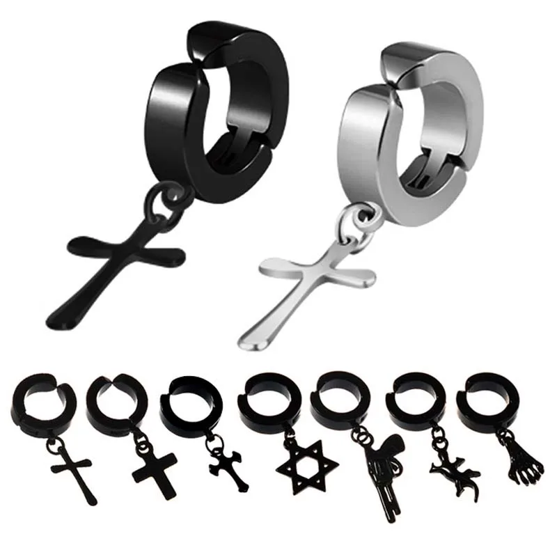Smooth Cross Bullet Stainless Steel Clip Earrings Without Piercing For Women Punk Earring Jewelry No Hole Ear Cuff 1 piece
Smooth Cross Bullet Stainless Steel Clip Earrings Without Piercing For Women Punk Earring Jewelry No Hole Ear Cuff 1 piece