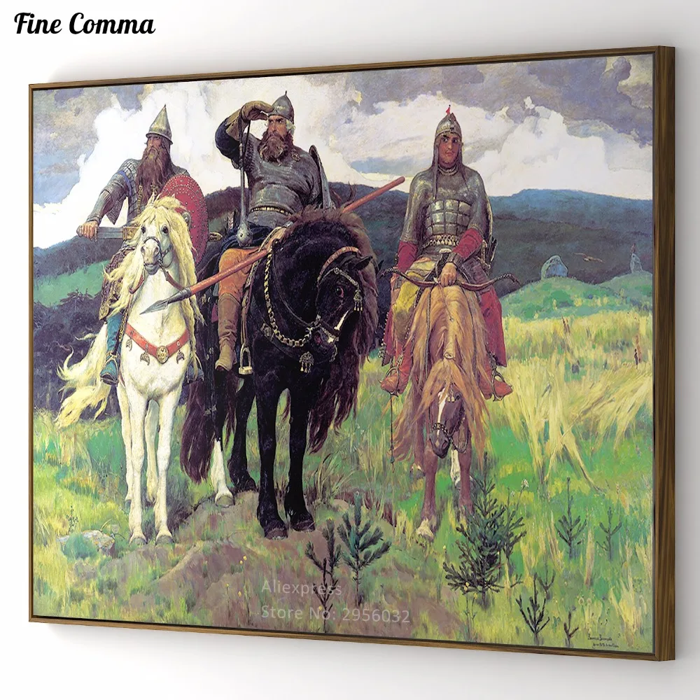 Bogatyrs Three heroes Vasnetsov Viktor Mikhailovich handmade Hand painted Famous Oil Painting Reproduction Print Poster Canvas
Bogatyrs Three heroes Vasnetsov Viktor Mikhailovich handmade Hand painted Famous Oil Painting Reproduction Print Poster Canvas