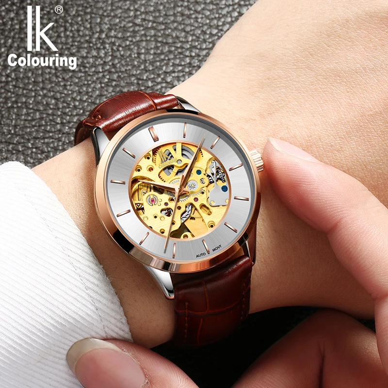 IK Casual Genuine Leather Men's Hollow Automatic Watch Full Steel Tourbillon 2017 Top Watch Men Fashion dress reloje masculino
IK Casual Genuine Leather Men's Hollow Automatic Watch Full Steel Tourbillon 2017 Top Watch Men Fashion dress reloje masculino